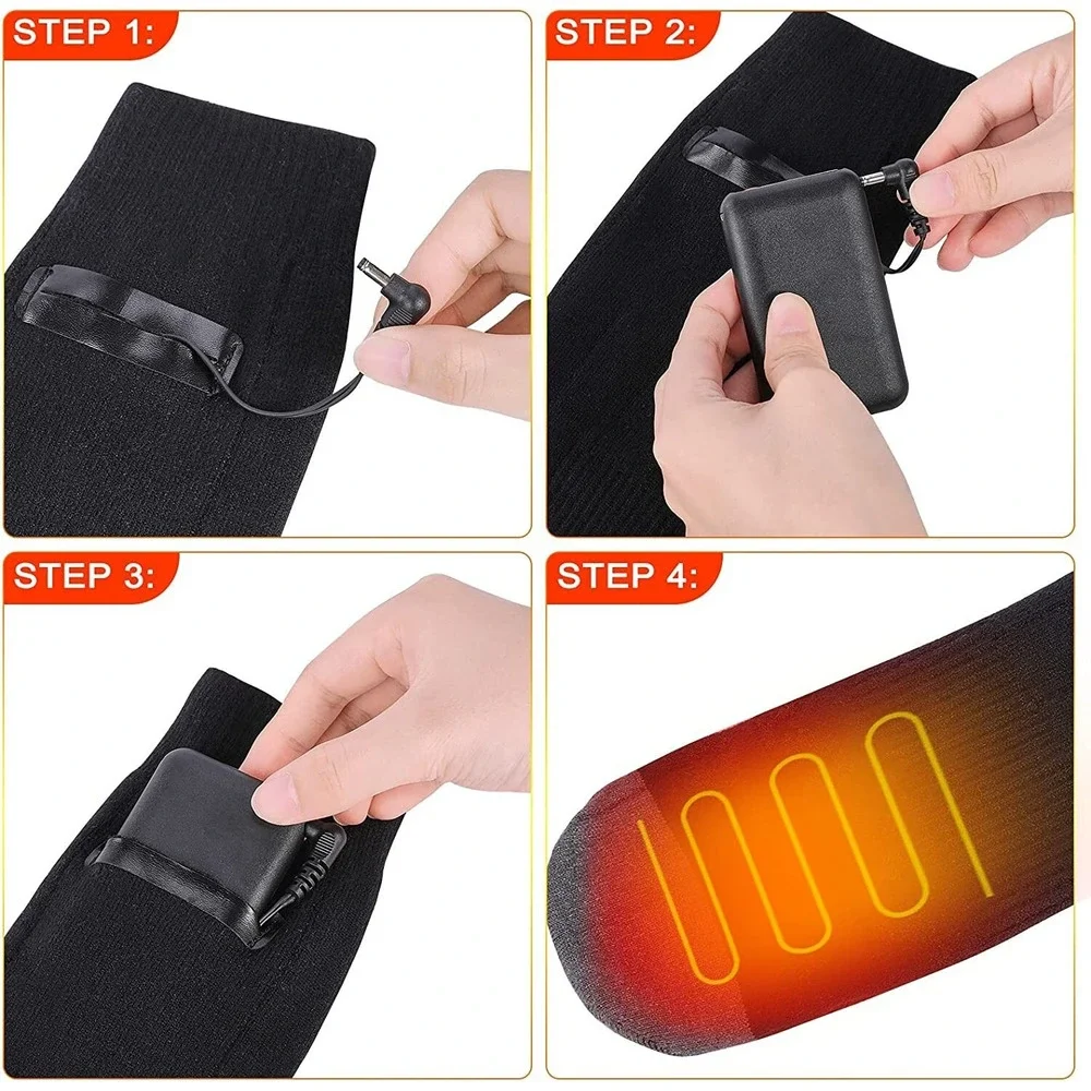 Forlike Electric Heated Socks for Men Women, Unisex Foot Warmers